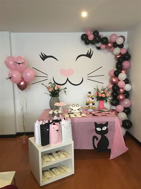 Cat Themed Birthday Party 6th Birthday Parties Girls Birthday Party
