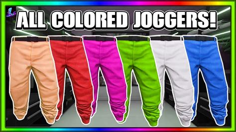 How To Get All The Joggers In Gta 5 Online 157 Gta 5 Colored Joggers