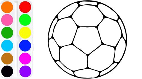 How To Draw A Soccer Ball Ball Of The Fifa World Cup Learn Colors