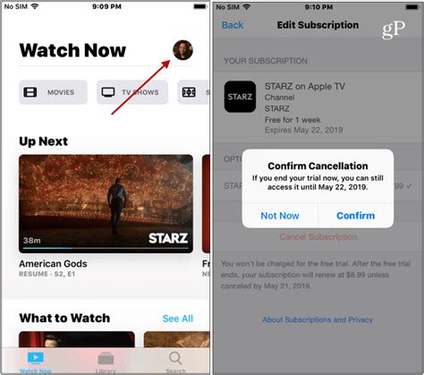 Tap cancel subscription at the bottom. How to Subscribe to Premium Channels in the New Apple TV App
