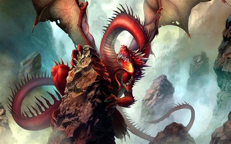 Dragon Fantasy Art Artwork Red Wallpapers Hd Desktop And Mobile