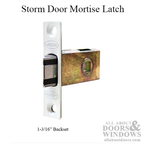 Larson Storm Door Mortise Latch 1 316 Backset White