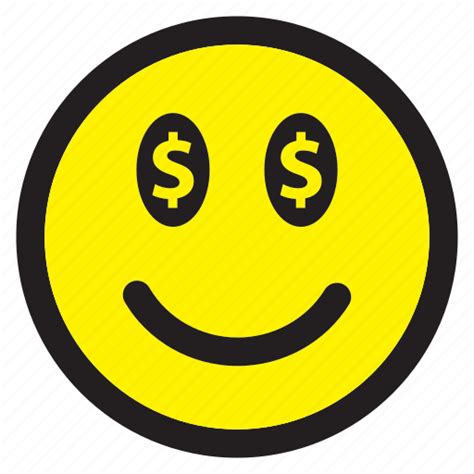 Dollar Emoticon Emotion Happy Money Smiley Icon