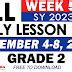GRADE 2 DAILY LESSON LOGS WEEK 5 Q2 DEC 4 8 2023 DepEd Click