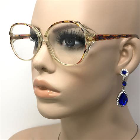 Vintage Zodiac Wendy Eyeglasses Glasses Frame Brown Fleck Mosaic Used Eyeglass Frames Retro Etsy