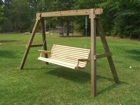 We wrote the text for this label as an argument. how to build swing stand | Porch swing frame, Porch swing ...