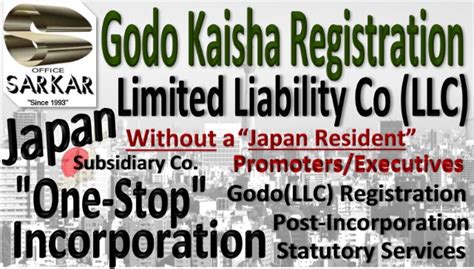 Limited Liability Co Llc Gk Registration Procedure In Japan