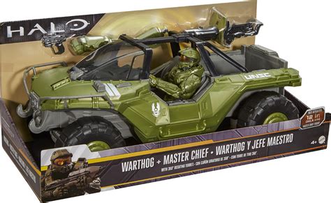 Best Buy Mattel Halo® Warthog Vehicle And Master Chief Figure Green Dnt96