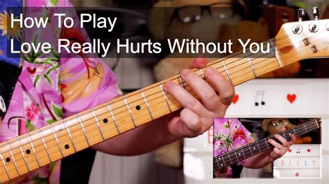 'Love Really Hurts Without You' Billy Ocean Guitar & Bass Lesson - YouTube