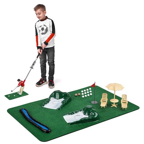 Buy Abco Tech Mini Golfing Man Indoor Golf Kit Golf Course Backyard