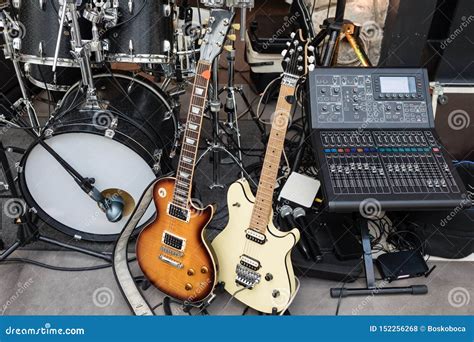 Music Band Equipment Stock Photo Image Of Sound Band 152256268