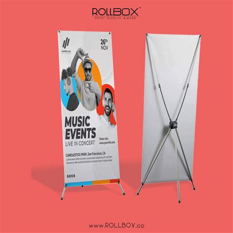 X Banner Standee Banner Stands Music Event Banner Sizes