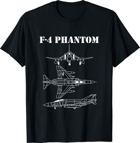 F 4 Phantom Fighter Jet Airplane Pilot Military Aircraft F4 T Shirt
