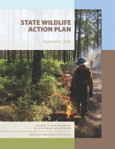 State Wildlife Action Plan Department Of Natural Resources Division