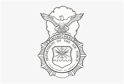 161 × 240 Pixels Us Air Force Security Forces Logo Transparent Png
