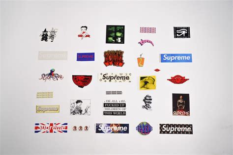 Supreme Stickers 29 Pieces The Supreme Vault 1998 2018