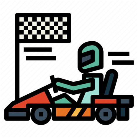 Competition Go Kart Karting Racing Icon Download On Iconfinder