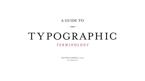Typographic Terminology A To Z Typography Terms Every Designer Should