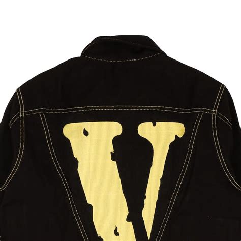 Vlone Black And Yellow Friends Denim Jacket Size Xl Grailed