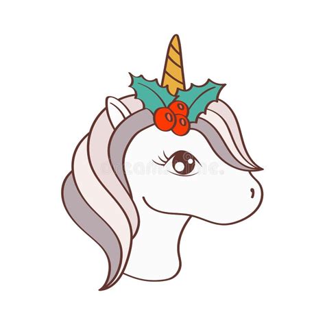 Unicorn Head Clipart In Cute Cartoon Style Beautiful Clip Art Unicorn