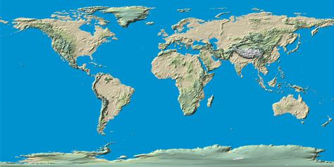 Topographical Map Of The World Metro Map