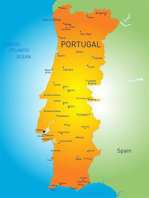 Map Of Portugal Country Portugal Map Portugal Country Beja
