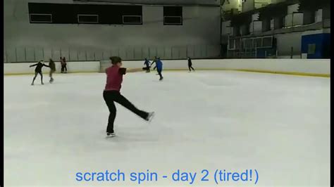 Adult Figure Skating Practice Scratch Spin Back Spin Youtube