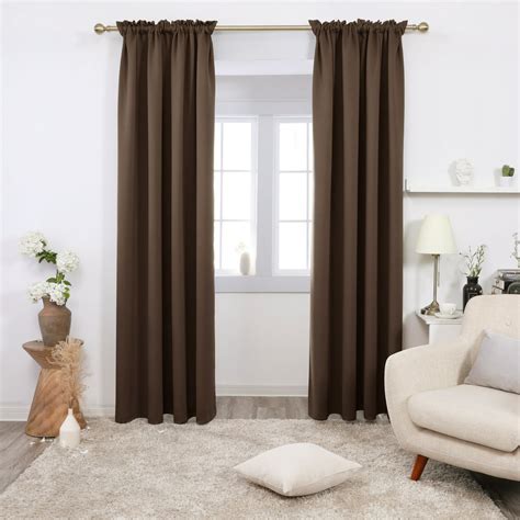 Deconovo 108 Inch Rod Pocket Blackout Curtains Thermal Insulated Energy