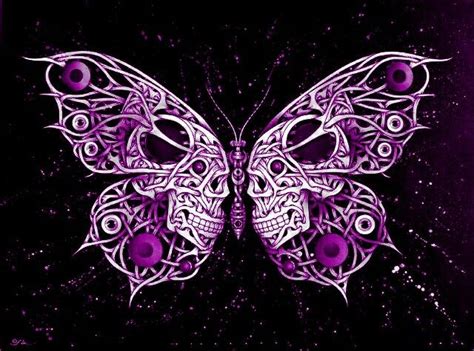 Pin By Michelle Madruga On Morphed By Me♡ ♡ ~ Skull Butterfly