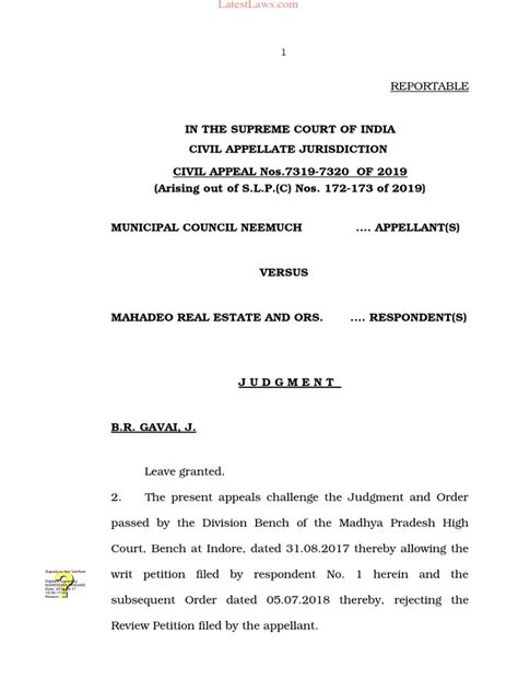 By its registrar general vs. Supreme Court Judgment on Judicial Review of ...