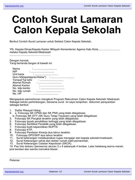 Penghasilan berupa uang bisa didapatkan dengan cara bekerja dan berbisnis. Download Contoh Surat Lamaran Calon Kepala Sekolah ...