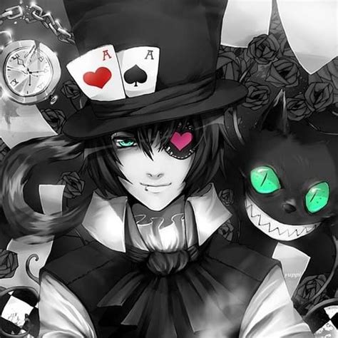 The Hatter Mad Hatter Anime Alice Anime Cheshire Cat Art