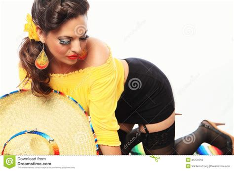 mexicain sexy pin up girl photo stock image du traditionnel 31279710
