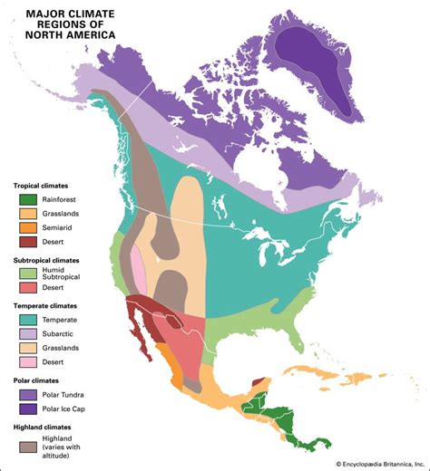 Climate Map Of United States Climate Zones