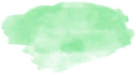 Green Mint Watercolor Splash And Brush Stroke Clipart Collection For