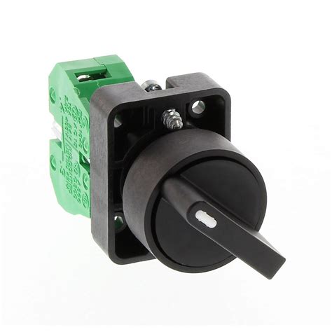 Selector Switch Spring Return From Right 22mm 2 Pos Knob Operator