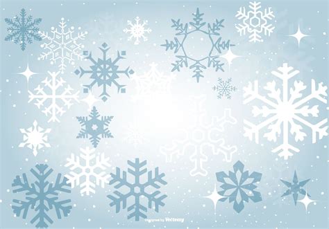 Beautiful Blue Snowflake Background 132887 Vector Art At