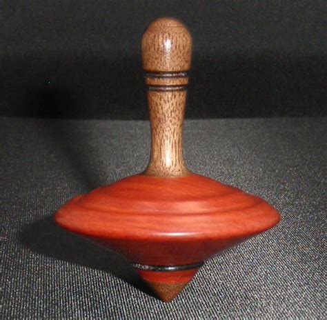 Wooden Spinning Top Hand Made One Of A Kind By Americancarver