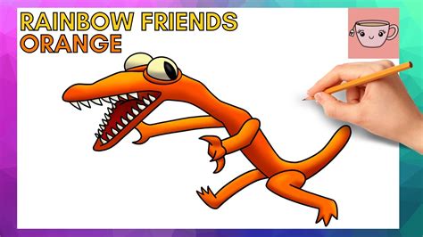 Cómo Dibujar Naranja De Roblox Rainbow Friends Fácil Tutorial De
