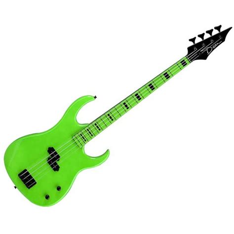 Dean Custom Zone Electric Bass Guitar Nuclear Green