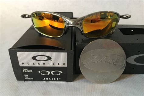 Oakley X Metal Juliet Polished Fire Polarized Vintage Sunglasses New