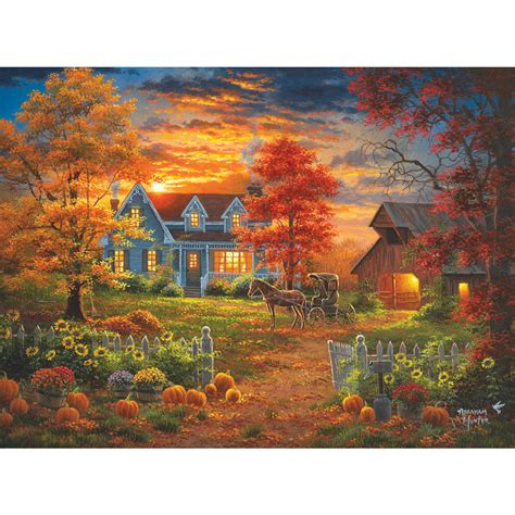 Autumn Lights 1000 Piece Jigsaw Puzzle Bits And Pieces