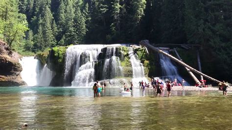 Lower Lewis Falls In Washington State Great Vacation Spot Youtube