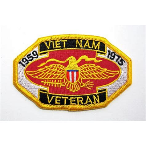 Vietnam Veteran 1959 1975 War Embroidered Military Patch Iron Or Sew