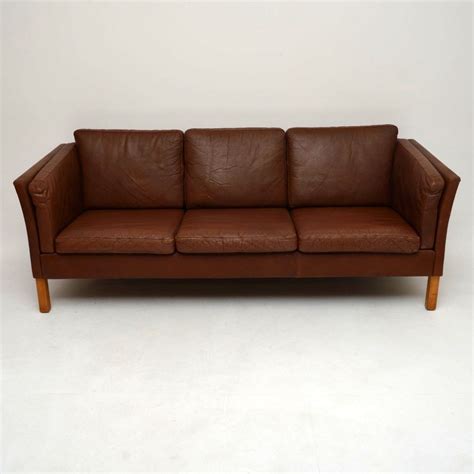 Danish Retro Leather Sofa Vintage 1960s Retrospective Interiors