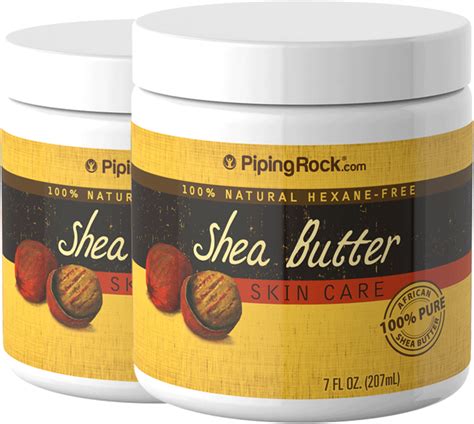 Shea Body Butter Pure 2 Jars X 7 Fl Oz 207 Ml Benefits Piping