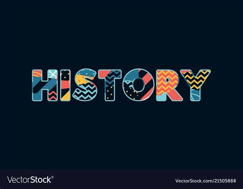 History Concept Word Art Royalty Free Vector Image
