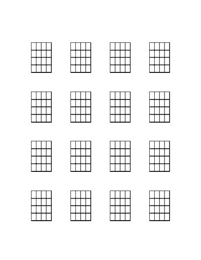Blank Banjo Chord Chart Chord Walls