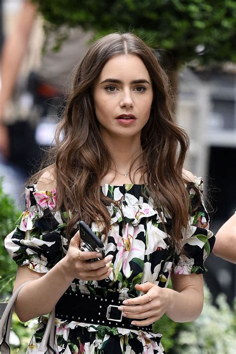 LILY COLLINS On The Set Of Emily In Paris In Paris HawtCelebs