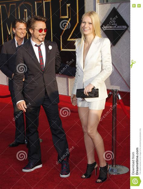 Robert Downey Jr Y Gwyneth Paltrow Fotografía editorial Imagen de